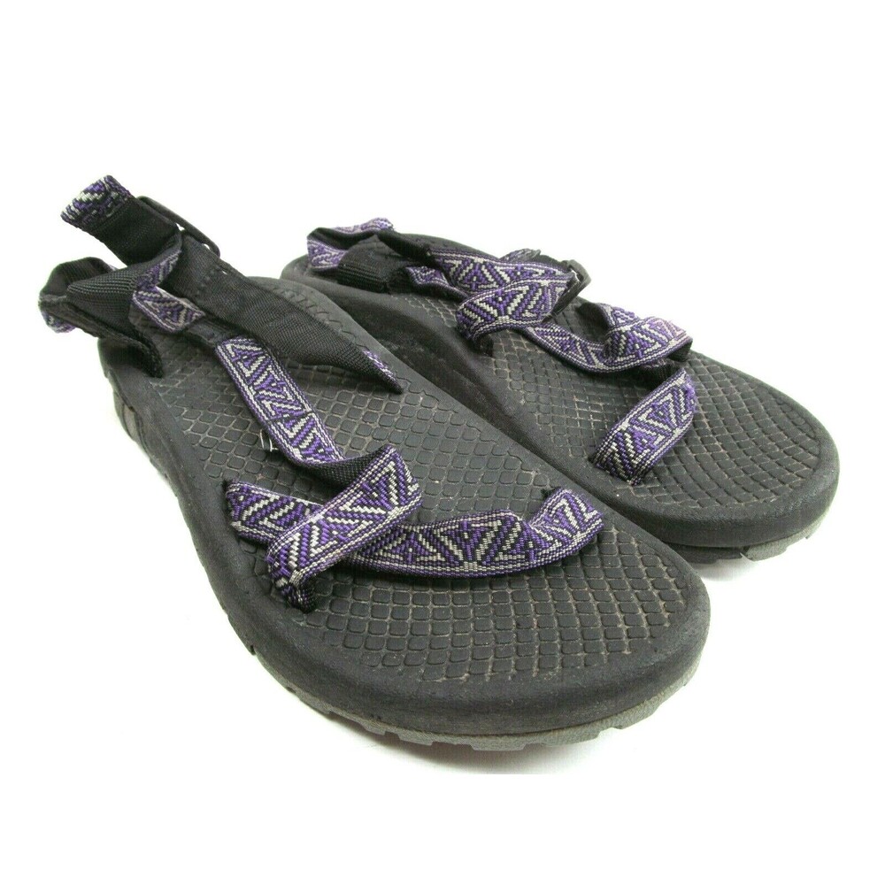 Teva Black Aztec purple Sandals Strappy Womens Size US 7